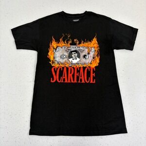 Crooks & Castles Scarface Graphic T-Shirt Black Streetwear Tee Size M Money‎